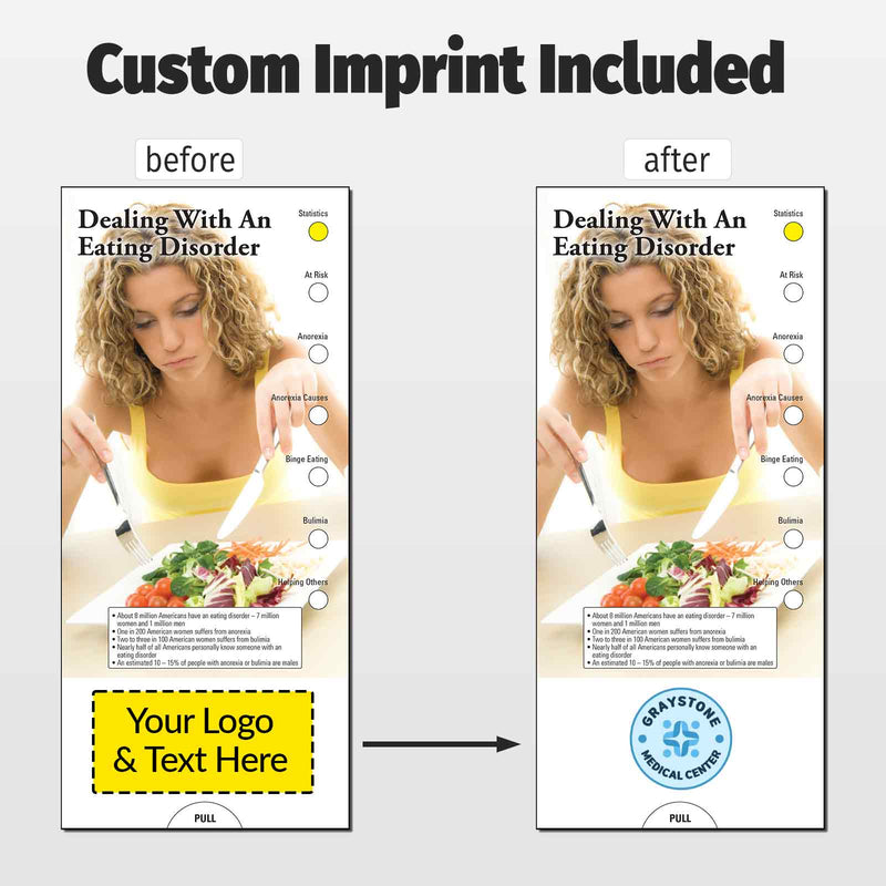 Dealing with an Eating Disorder Custom Slide Charts - 3.75 x 8.5 - Min Qty 250