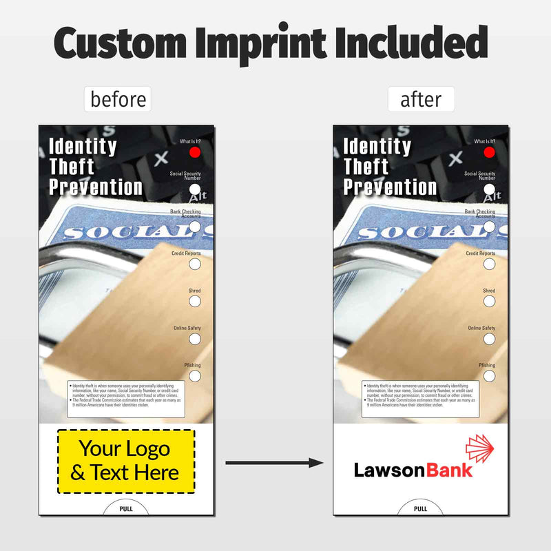 Identity Theft Prevention Custom Slide Charts - 3.75 x 8.5 - Min Qty 250