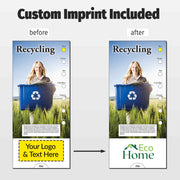 Recycling Custom Slide Charts - 3.75 x 8.5 - Min Qty 250