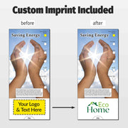 Saving Energy Custom Slide Charts - 3.75 x 8.5 - Min Qty 250