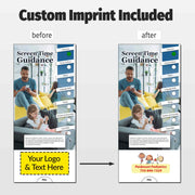 Screen Time Guidance Custom Slide Charts - 3.75 x 8.5 - Min Qty 250