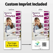 Managing Stress Custom Slide Charts - 3.75 x 8.5 - Min Qty 250