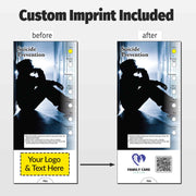 Suicide Prevention Custom Slide Charts - 3.75 x 8.5 - Min Qty 250
