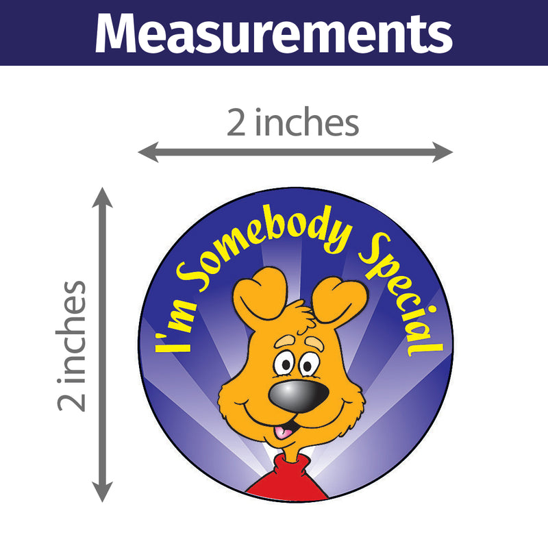 Positive Message 'Somebody Special' for Kids - Kids Stickers - 2" Round