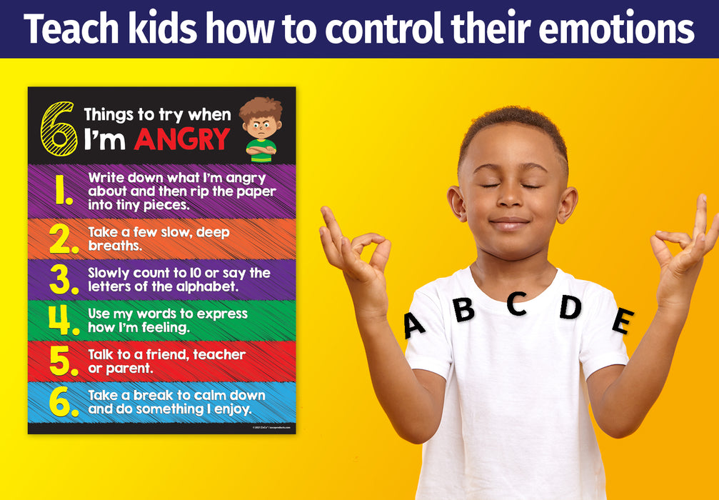 Anger Management Poster for Kids