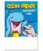 Ocean Friends - Kid's Mini Activity Pads (50 Pack)