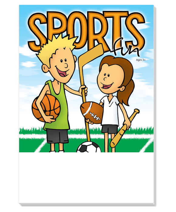 Sports Fun - Kid's Mini Activity Pads (50 Pack)