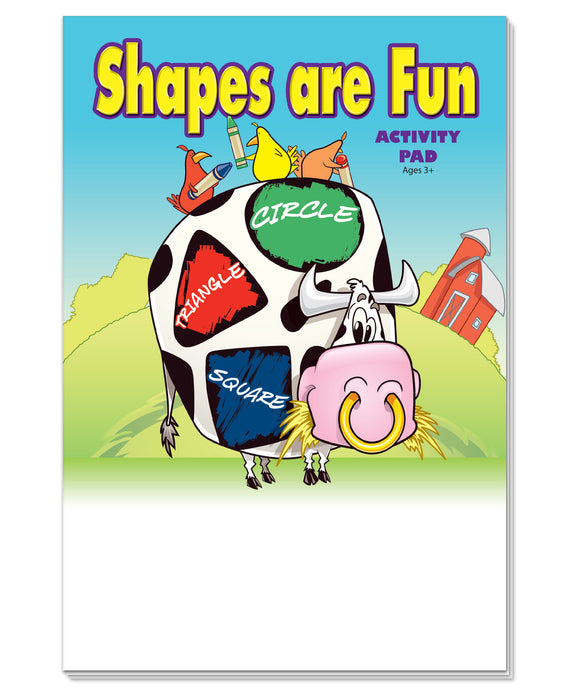 Shapes are Fun - Kid's Mini Activity Pads (50 Pack)