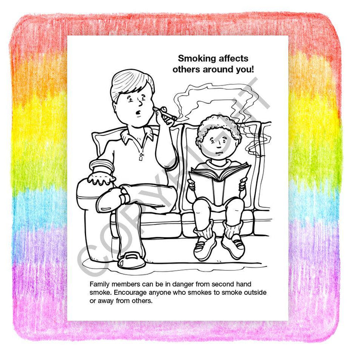 Be Smart, Say No to Smoking Kid's Coloring & Activity Books