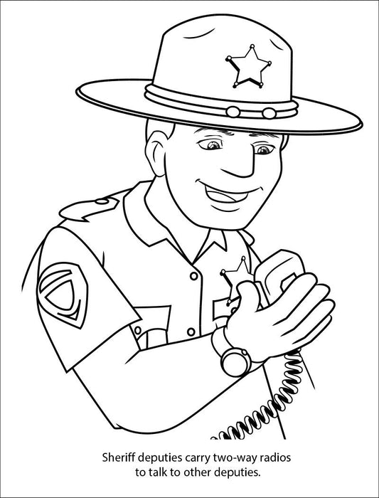 25 Pack - Your Local Sheriff Kid's Educational Coloring & Activity Books