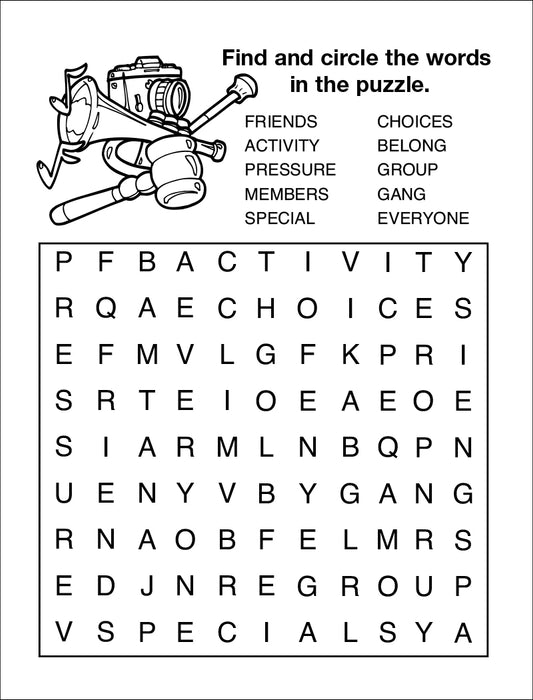 25 Pack - Gangs are Not For You Kid's Educational Coloring & Activity Books - ZoCo Products