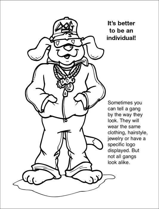 Gangs are Not For You Kid's Educational Coloring & Activity Books