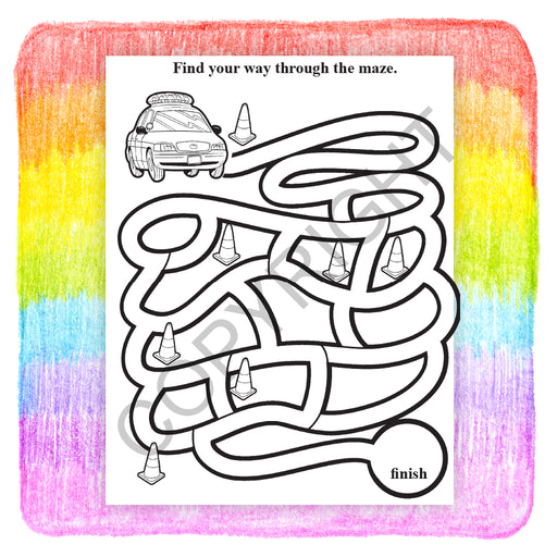 A Visit to The Police Station- Custom Coloring & Activity Books