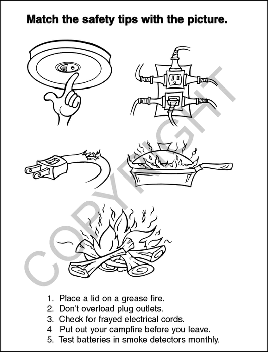 Fire Safety - Bulk Coloring & Activity Books