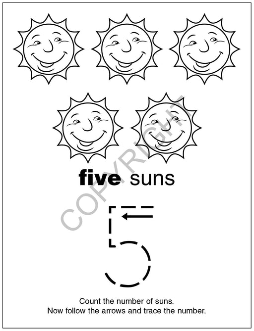 Fun With Numbers Kid's Educational Coloring & Activity Books