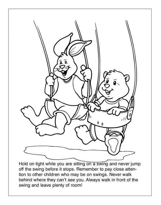 Play It Safe on the Playground Coloring & Activity Books