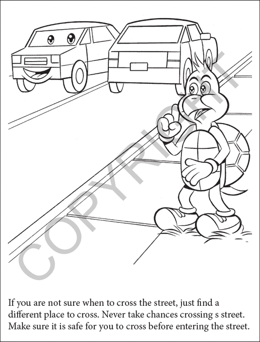 Traffic Safety Awareness - Coloring & Activity Books in Bulk (250+) - Add Your Imprint