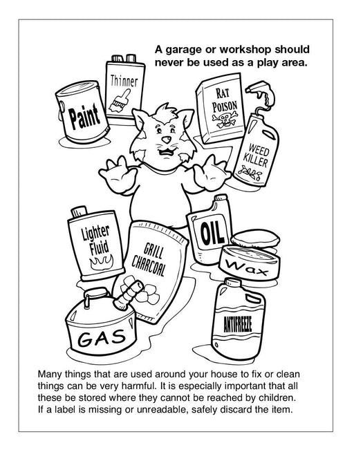 Play It Safe with Poison Prevention Kid's Coloring & Activity Books