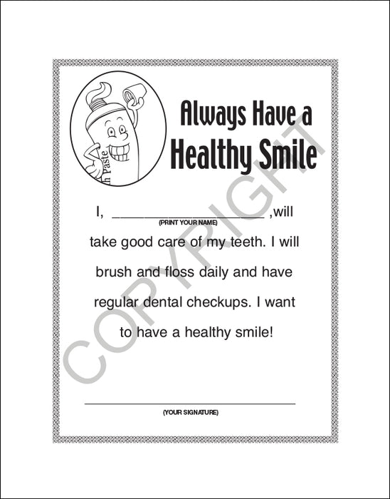 Always Have a Healthy Smile - Coloring and Activity Books in Bulk