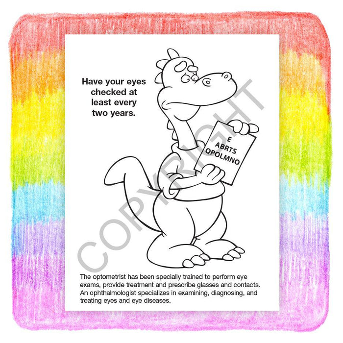 Learn About Eye Care Kids Coloring & Activity Books