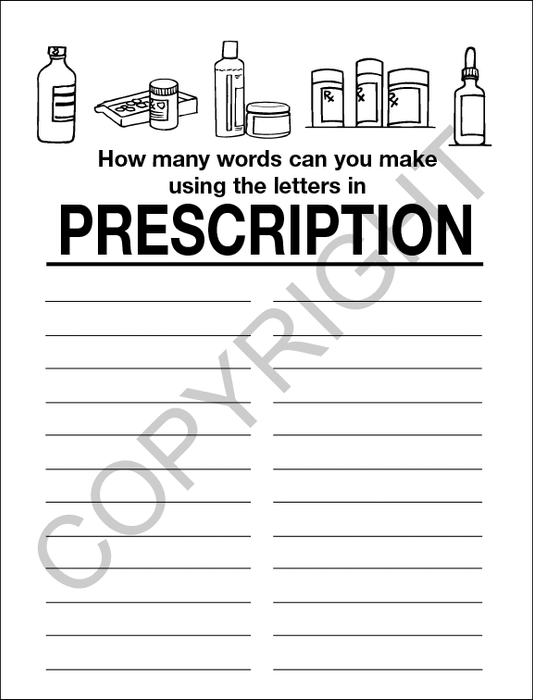 A Visit to The Pharmacy Custom Coloring & Activity Books in Bulk