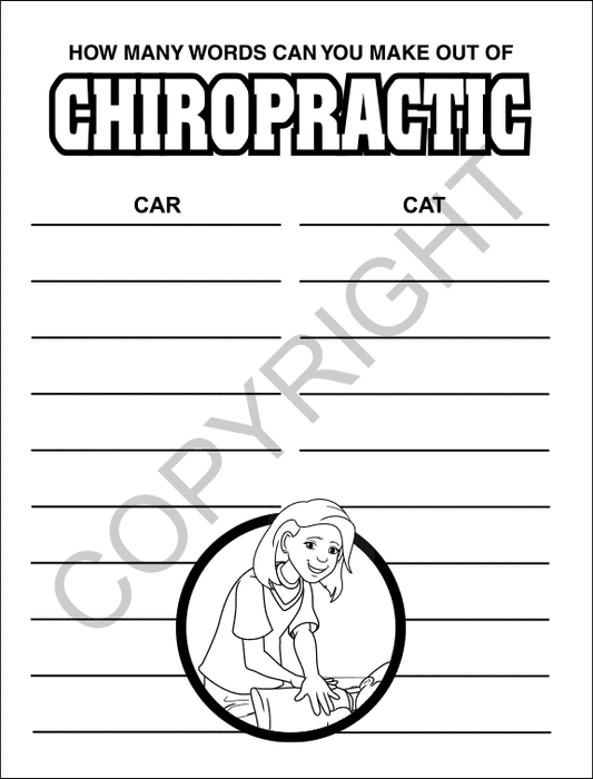 Chiropractor - Coloring and Activity Books in Bulk