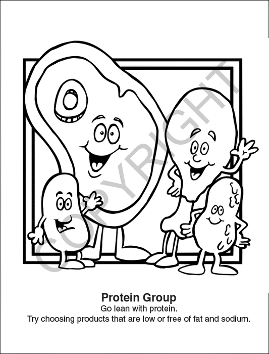 Eat Right, Eat Healthy - Coloring and Activity Books in Bulk (250+) - Add Your Imprint