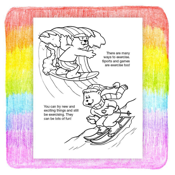 Exercise Can Be Fun Kid's Coloring & Activity Books