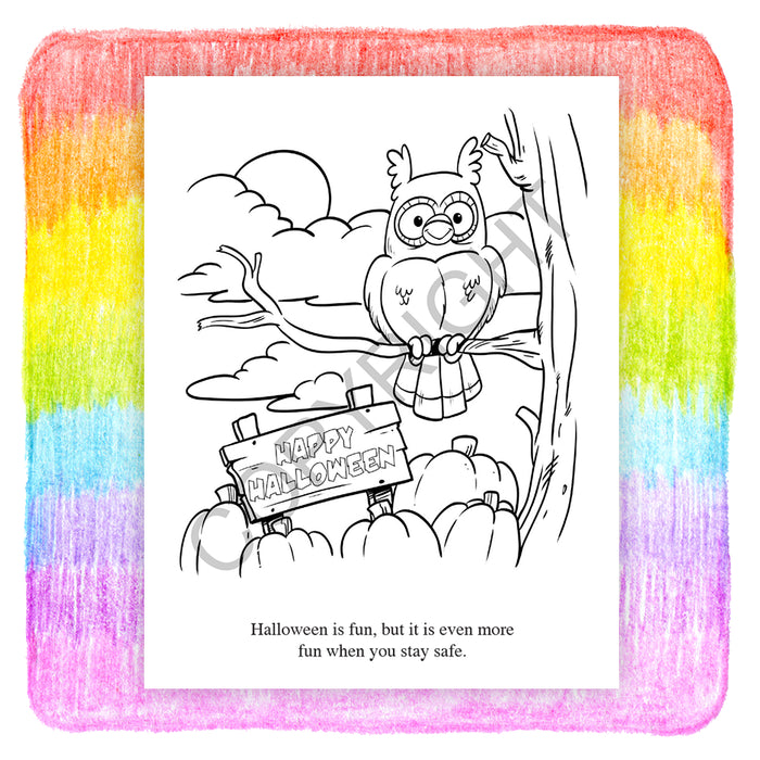 Halloween Safety - Custom Coloring & Activity Books in Bulk
