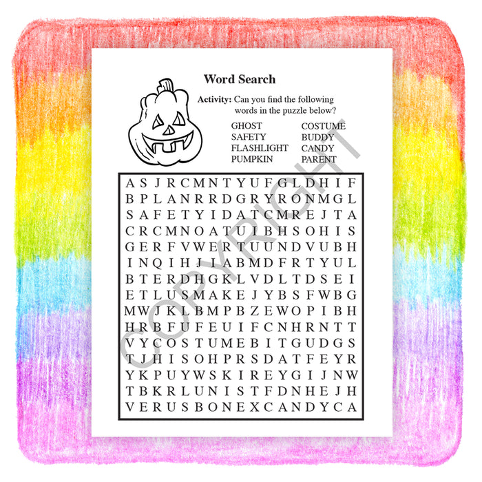 Halloween Safety - Custom Coloring & Activity Books in Bulk
