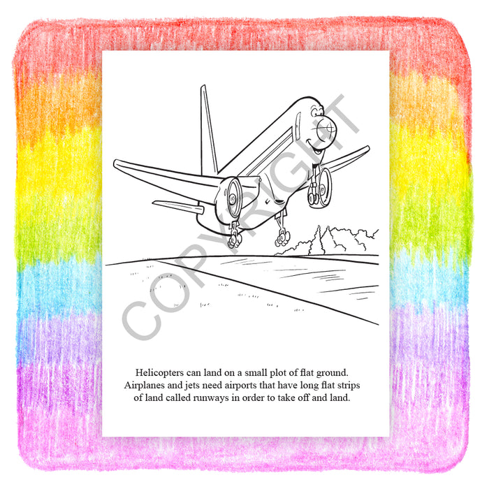 Aviation Adventures Bulk Coloring & Activity Books (250+) - Add Your Imprint