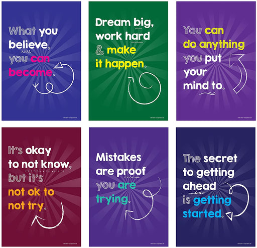 Inspirational and motivational growth mindset posters are the perfect elementary and middle school classroom dƒƒ‚©cor