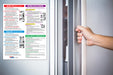 Safety Magnets - CPR, Choking, Poisoning, Burns, Dental Emergencies - Quick Reference Card