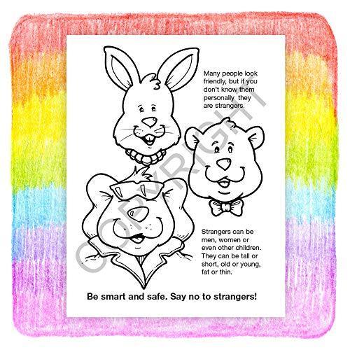 Be Smart, Say No to Strangers Kid's Educational Coloring & Activity Books