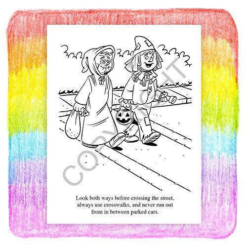 25 Pack - Halloween Safety - Kid's Educational Coloring & Activity Books - ZoCo Products