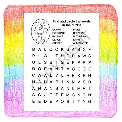 25 Pack - Be Smart, Save Money Kid's Educational Coloring & Activity Books - ZoCo Products