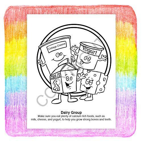 25 Pack - Eat Right, Eat Healthy Kid's Coloring & Activity Books - ZoCo Products