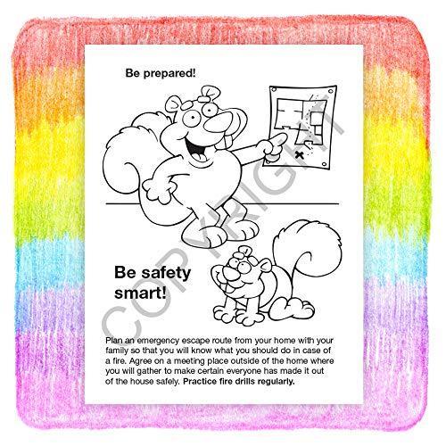25 Pack - A Trip to The Fire Station Kid's Educational Coloring & Activity Books - ZoCo Products