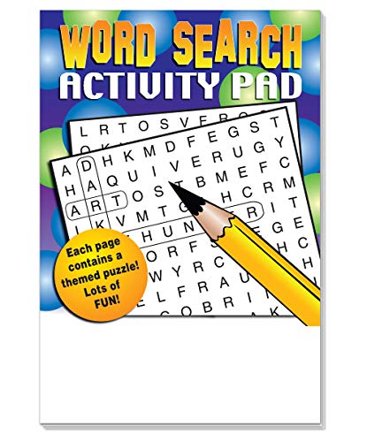Kids Word Search Mini Activity Pads in Bulk (50 Pack)