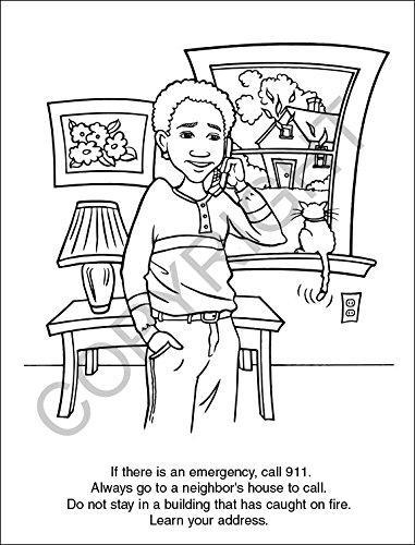 25 Pack - Fire Safety Kid's Educational Coloring & Activity Books - ZoCo Products