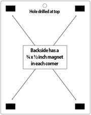Kids Anger Control Strategies -Behavior Management Chart - 8.5" x 11" w/ Magnets