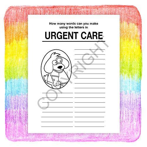 25 Pack - A Trip to The Urgent Care Center - Kid's Educational Coloring & Activity Books - ZoCo Products