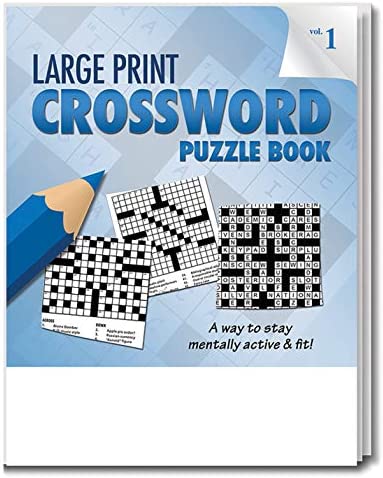 Large print crossword puzzle books (25 pack) make the perfect gift for seniors, the visually challenged, kids and more