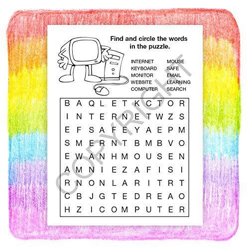 25 Pack - Internet Safety Kid's Educational Coloring & Activity Books - ZoCo Products