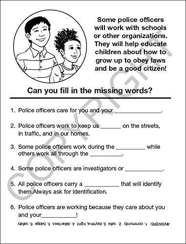 25 Pack - Police Officers Care Kid's Educational Coloring & Activity Books - ZoCo Products