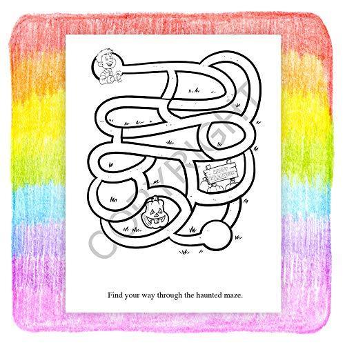 25 Pack - Halloween Safety - Kid's Educational Coloring & Activity Books - ZoCo Products