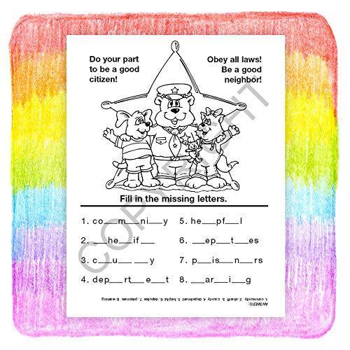 25 Pack - Your Sheriff is Your Friend Kid's Coloring & Activity Books - ZoCo Products