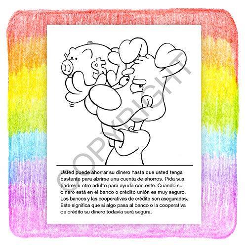 25 Pack - Be Smart, Save Money Kid's Coloring & Activity Books - Spanish Version (en EspaÃ±ol) - ZoCo Products