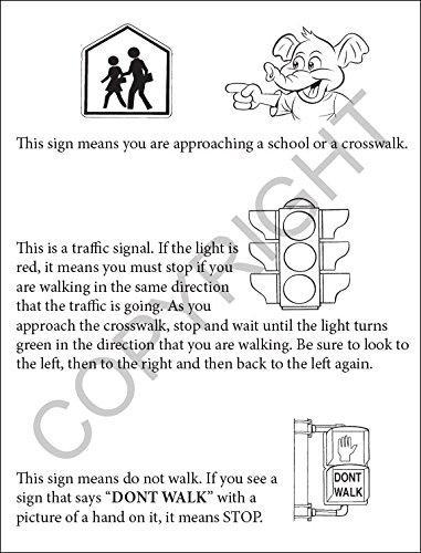25 Pack - Traffic Safety Awareness Kid's Coloring & Activity Books - ZoCo Products