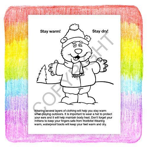 25 Pack - Make Winter and Holidays Safe Kid's Coloring & Activity Books - ZoCo Products